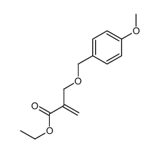 ethyl 2-[(4-methoxyphenyl)methoxymethyl]prop-2-enoate结构式