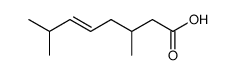 3,7-dimethyl-oct-5-enoic acid结构式