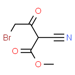 Butanoic acid, 4-bromo-2-cyano-3-oxo-, methyl ester (9CI) Structure