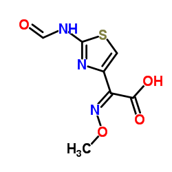 (Z)-2-(2-甲酰氨基噻唑-4-基)-2-甲氧亚氨基乙酸结构式