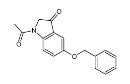 1-acetyl-5-phenylmethoxy-2H-indol-3-one结构式