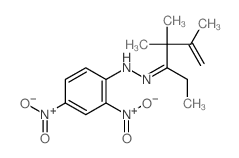 4,4,5-Trimethyl-5-hexene-3-one (2,4-dinitrophenyl)hydrazone结构式