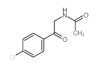 N-[2-(4-chlorophenyl)-2-oxo-ethyl]acetamide结构式