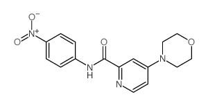 4-morpholin-4-yl-N-(4-nitrophenyl)pyridine-2-carboxamide Structure