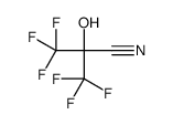 3,3,3-trifluoro-2-hydroxy-2-(trifluoromethyl)propanenitrile Structure