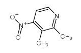 2,3-二甲基-4-硝基吡啶结构式