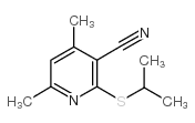 2-(异丙基磺酰基)-4,6-二甲基烟腈结构式