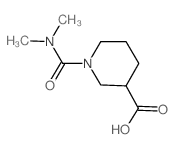 1-[(二甲基氨基)羰基]哌啶-3-羧酸结构式