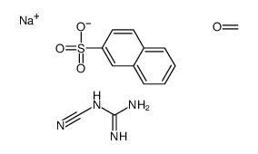 sodium,2-cyanoguanidine,formaldehyde,naphthalene-2-sulfonate Structure
