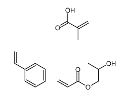 2-hydroxypropyl prop-2-enoate,2-methylprop-2-enoic acid,styrene Structure