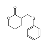 3-(phenylsulfanylmethyl)oxan-2-one结构式