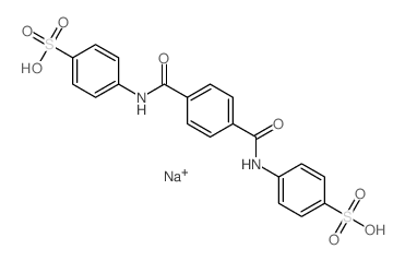 N,N'-对苯二甲酰二对氨基苯磺酸二钠盐结构式