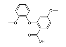 4-methoxy-2-(2-methoxy-phenoxy)-benzoic acid结构式