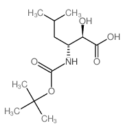(2S,3R)-3-(BOC-氨基)-2-羟基-5-甲基己酸结构式