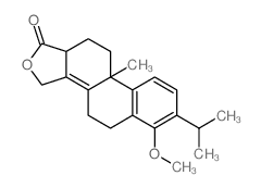 6-methoxy-9b-methyl-7-propan-2-yl-3,4,5,10,11,11a-hexahydronaphtho[2,1-e][2]benzofuran-1-one结构式