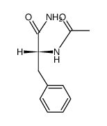 N-acetyl-D-phenylalanine amide Structure