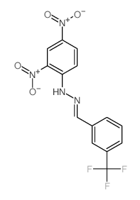 2,4-dinitro-N-[[3-(trifluoromethyl)phenyl]methylideneamino]aniline Structure