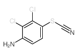 (4-amino-2,3-dichlorophenyl) thiocyanate Structure
