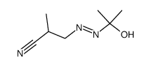 3-((2-hydroxypropan-2-yl)diazenyl)-2-methylpropanenitrile结构式