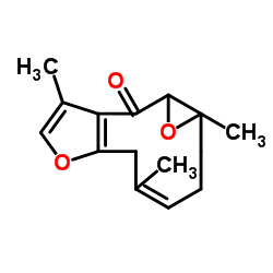 蓬莪术环氧酮结构式