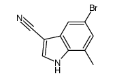 5-Bromo-7-methyl-1H-indole-3-carbonitrile Structure