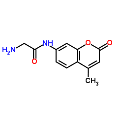 2-氨基-N-(4-甲基-2-氧代-2H-色烯-7-基)乙酰胺结构式