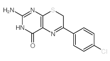 3-amino-8-(4-chlorophenyl)-10-thia-2,4,7-triazabicyclo[4.4.0]deca-2,7,11-trien-5-one Structure