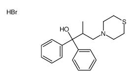 2-methyl-1,1-diphenyl-3-thiomorpholin-4-ylpropan-1-ol,hydrobromide Structure