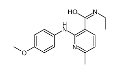 N-ethyl-2-(4-methoxyanilino)-6-methylpyridine-3-carboxamide Structure