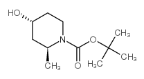 (2S,4R)-4-羟基-2-甲基哌啶-1-羧酸叔丁酯结构式