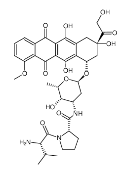 [ValPro]-[doxorubicin] Structure