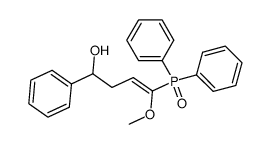 (E)-4-diphenylphosphinoyl-4-methoxy-1-phenylbut-3-en-1-ol结构式