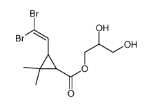 2,3-dihydroxypropyl 3-(2,2-dibromoethenyl)-2,2-dimethylcyclopropane-1-carboxylate Structure