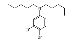 4-bromo-3-chloro-N,N-dipentylaniline Structure