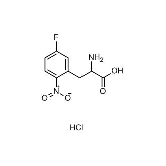 2-氨基-3-(5-氟-2-硝基苯)丙酸盐酸盐结构式
