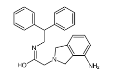 2-(4-amino-1,3-dihydroisoindol-2-yl)-N-(2,2-diphenylethyl)acetamide结构式