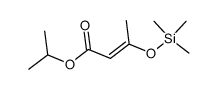 isopropyl 3-((trimethylsilyl)oxy)but-2-enoate Structure