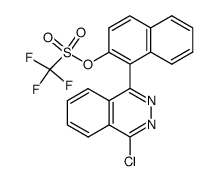 trifluoromethanesulfonic acid 1-(4-chlorophthalazin-1-yl)-naphthalen-2-yl ester结构式