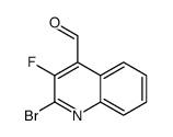 2-bromo-3-fluoroquinoline-4-carbaldehyde Structure