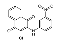 2-chloro-3-(3-nitroanilino)naphthalene-1,4-dione结构式