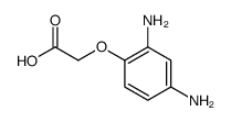 (2,4-diaminophenoxy)acetic acid Structure