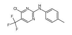(4-chloro-5-trifluoromethyl-pyrimidin-2-yl)-p-tolyl-amine Structure