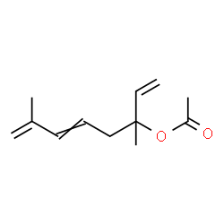 3,7-dimethylocta-1,5,7-trien-3-yl acetate Structure