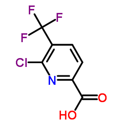 6-氯-5-(三氟甲基)吡啶甲酸结构式