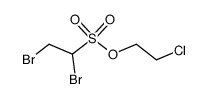 2-chloroethyl 1,2-dibromoethane-1-sulfonate Structure