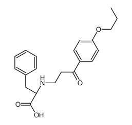 (2S)-2-[[3-oxo-3-(4-propoxyphenyl)propyl]amino]-3-phenylpropanoic acid结构式