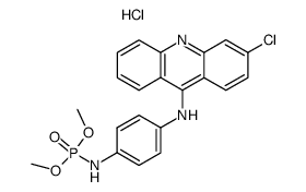 [4-(3-Chloro-acridin-9-ylamino)-phenyl]-phosphoramidic acid dimethyl ester; hydrochloride结构式