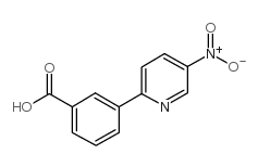 3-(5-硝基吡啶-2-基)苯甲酸结构式