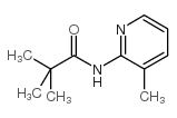 N-(3-甲基-2-吡啶)-2,2-二甲基丙酰胺结构式