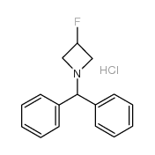 1-二苯甲基-3-氟氮杂环丁烷盐酸盐结构式